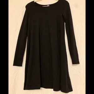 Long sleeve black dress